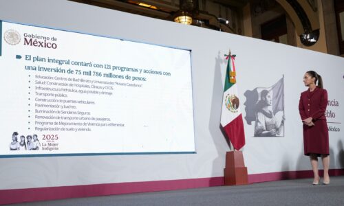 PRESIDENTA CLAUDIA SHEINBAUM PRESENTA EL PLAN INTEGRAL PARA LA ZONA ORIENTE DEL ESTADO DE MÉXICO CON UNA INVERSIÓN DE 75 MIL 786 MDP PARA 121 ACCIONES EN BENEFICIO DE 10 MILLONES DE PERSONAS