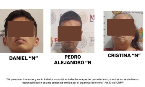 TRES DETENIDOS POR HOMICIDIO DOLOSO Y DELITO VINCULADO A LA DESAPARICIÓN POR EL OCULTAMIENTO DE LA VÍCTIMA ALEXIS NOÉ