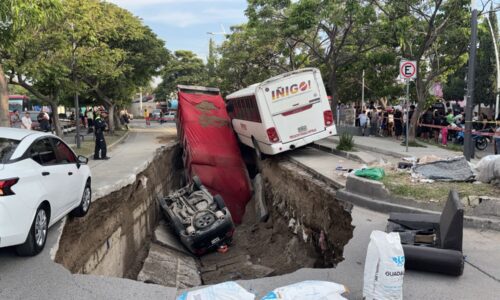 Otro socavón: ahora en Guadalajara