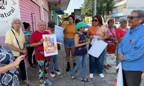 Manifestación contra comedor comunitario en colonia de Veracruz puerto