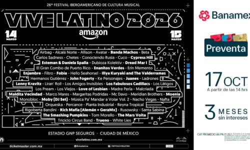 VIVE LATINO 2026 LOS CÓDIGOS SE DEVELAN PARA UNA NUEVA Y PODEROSA EDICIÓN PRESENTADO POR AMAZON