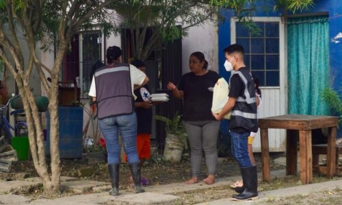 DIF Estatal permanece junto a las familias afectadas en el norte del estado