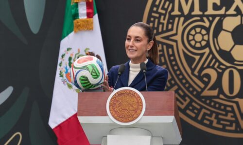 PRESIDENTA CLAUDIA SHEINBAUM PRESENTA LA COPA MUNDIAL FIFA 2026; “ES MOMENTO PARA COMPARTIRLE AL MUNDO LO QUE ES MÉXICO Y EL MOMENTO HISTÓRICO QUE VIVE”