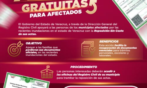 Registro Civil ofrece reposición gratuita de actas a familias afectadas en la zona norte
