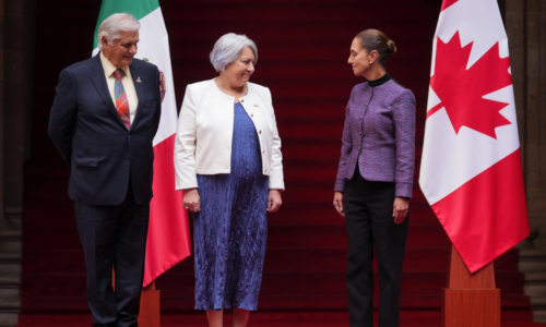 RECIBE PRESIDENTA CLAUDIA SHEINBAUM A LA GOBERNADORA GENERAL DE CANADÁ, MARY SIMON, EN PALACIO NACIONAL