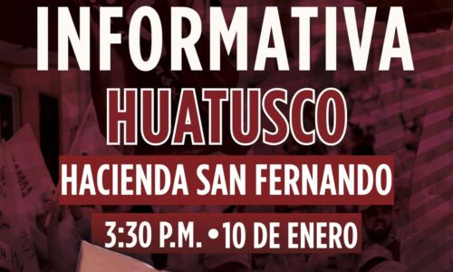 MORENA convoca a asamblea abierta en Huatusco