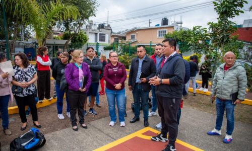Alcaldesa verificó las acciones de rehabilitación de la Unidad Deportiva El Coyol