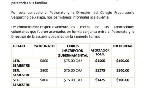Quejas, por cobros de prepa Juárez en Xalapa