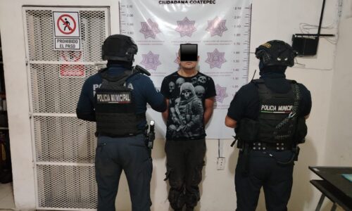 Capturan en Pacho Viejo a presunto asaltante de estudio de yoga en el bulevar Coatepec