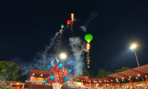 San Andrés Tuxtla inauguró el Festival Internacional del Globo de Papel 2026
